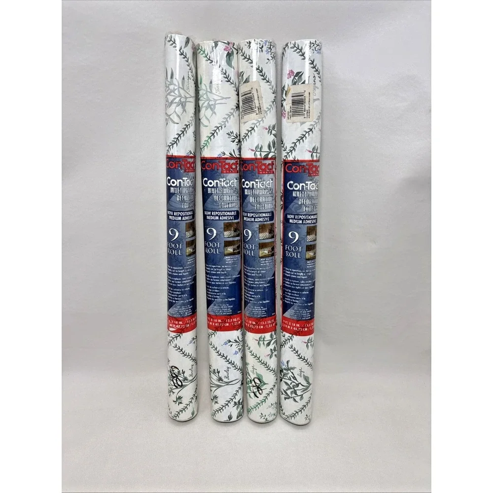 Vintage 90's Rubbermaid Con-Tact Herb Garden Pattern Contact Paper NEW Cottage